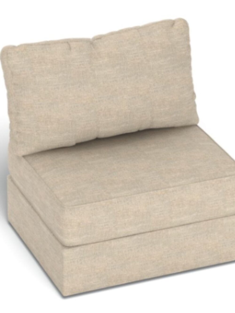 Lovesac Storage Seat Cover Set: Beachwood Rained Chenille